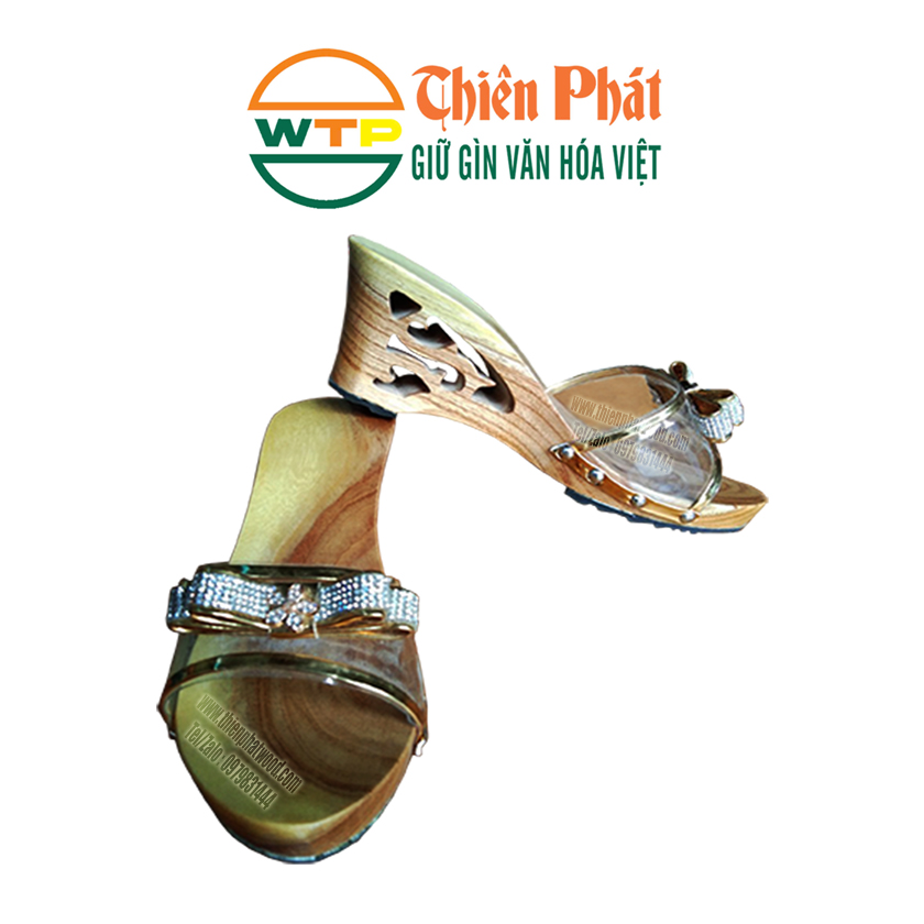 guốc lọng cổ truyền cao 7cm mag nét truyền thống Việt ngày xưa