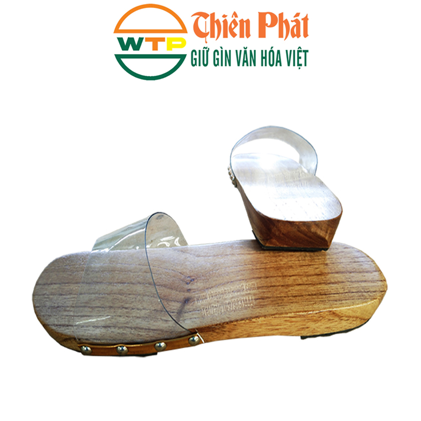 guốc gỗ quai trong có đủ size cho bố mẹ và bé