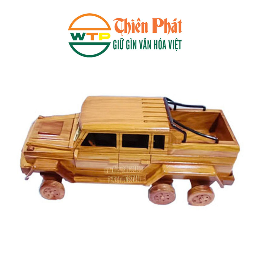 mô hình xe bán tải địa hiinhf bằng gỗ - món quà dành cho những người thích leo núi