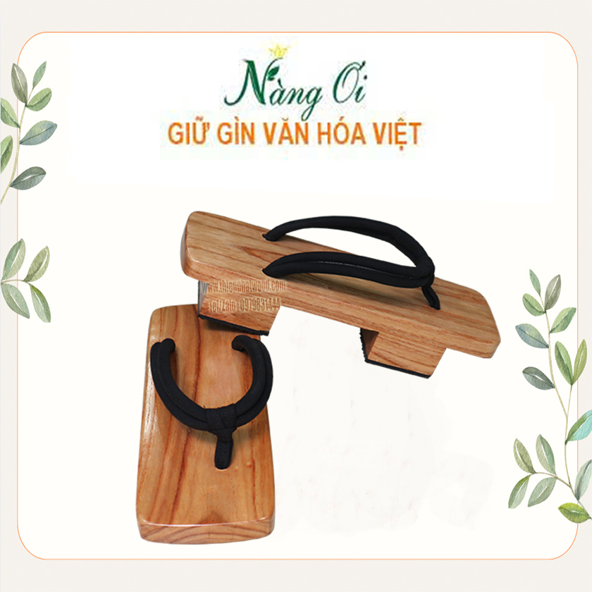 guốc gỗ nhật bản cao 5cm